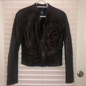 G-star Raw Leather aviator jacket